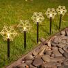 Solar Christmas Star Lights Outdoor Energy Saving Waterproof Solar Powered Stake Lights Decorations for Home Pathway