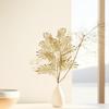 10Pieces Realistic Artificial Leaf Golden Leaf Simulation Leaf For Chinese New Year Wedding Decoration Vase Arrangements