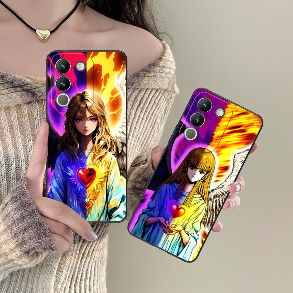 Yugioh Change of Heart Phone Case for VIVO Y77 76 75 74 73 72 58 56 55 51 50 38 36 Y19 Y18 Y03 Y01 5G Colorful Printing Cover
