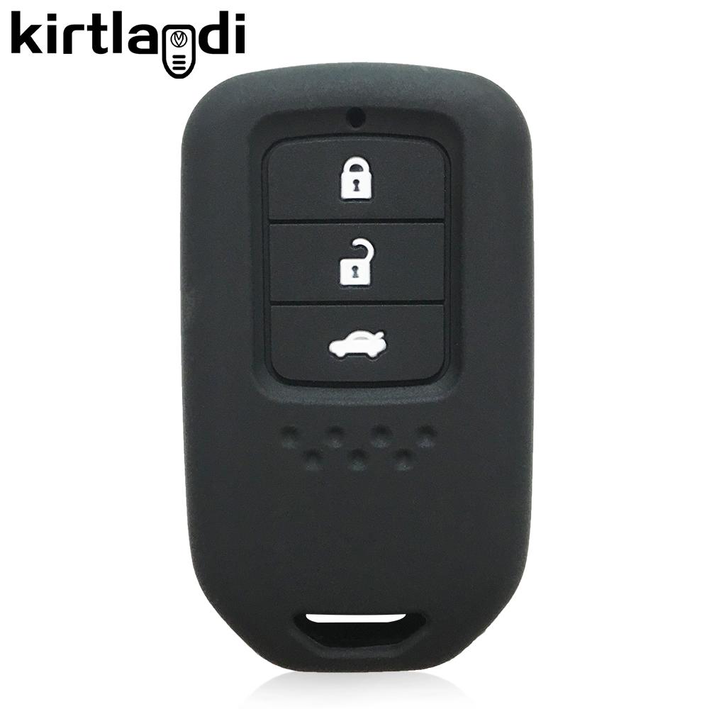 Silikon Schlüsselhülle Abdeckung Halter Schlüsselanhänger Für Honda Civic Cr-V Inspire City 3 Tasten Auto Schlüsselhülle Schale