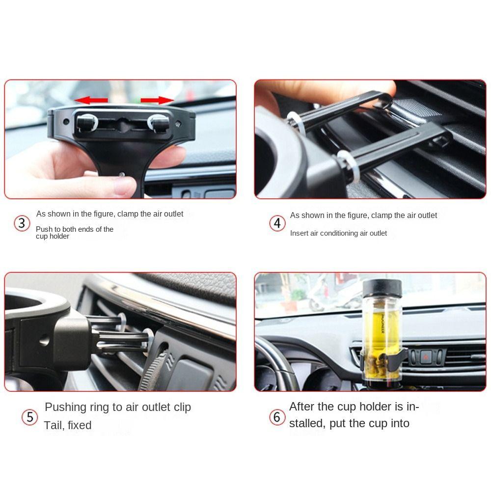 Hochwertiger Universeller Auto Lüftungsschlitz Getränkebecherhalter Kreativer Multifunktions Wasserflaschenhalter Tragbarer Bequemer Becherständer