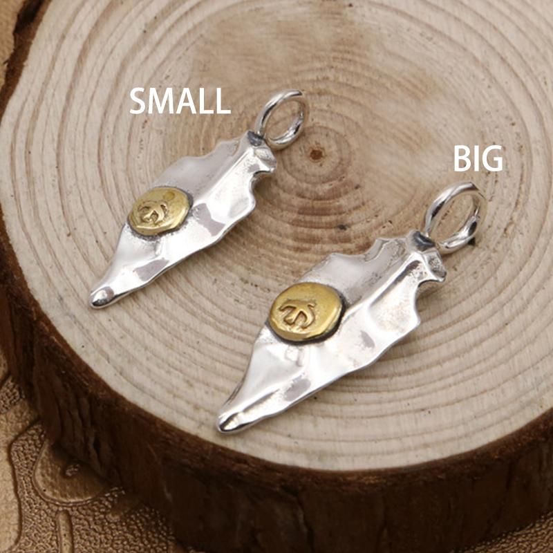 S925 Sterling Silver Jewelry Retro Thai Silver Pendant Flying Eagle Men and Women Simple Small Pendant