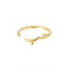Stainless Steel Geometric Irregular Snake Ring
