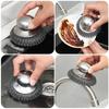 1/6Pcs Stainless Steel Kitchen Pot Brush with Ergonomic Handle Wire Ball Cleaning Tools Home Kitchen Dish Washing Accessories