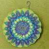 Phoenix Garden Wind Spinner Metal Hanging Decor for Outdoor Spaces Vibrant Mandala Design Rustic Country Style Thanksgiving Christmas