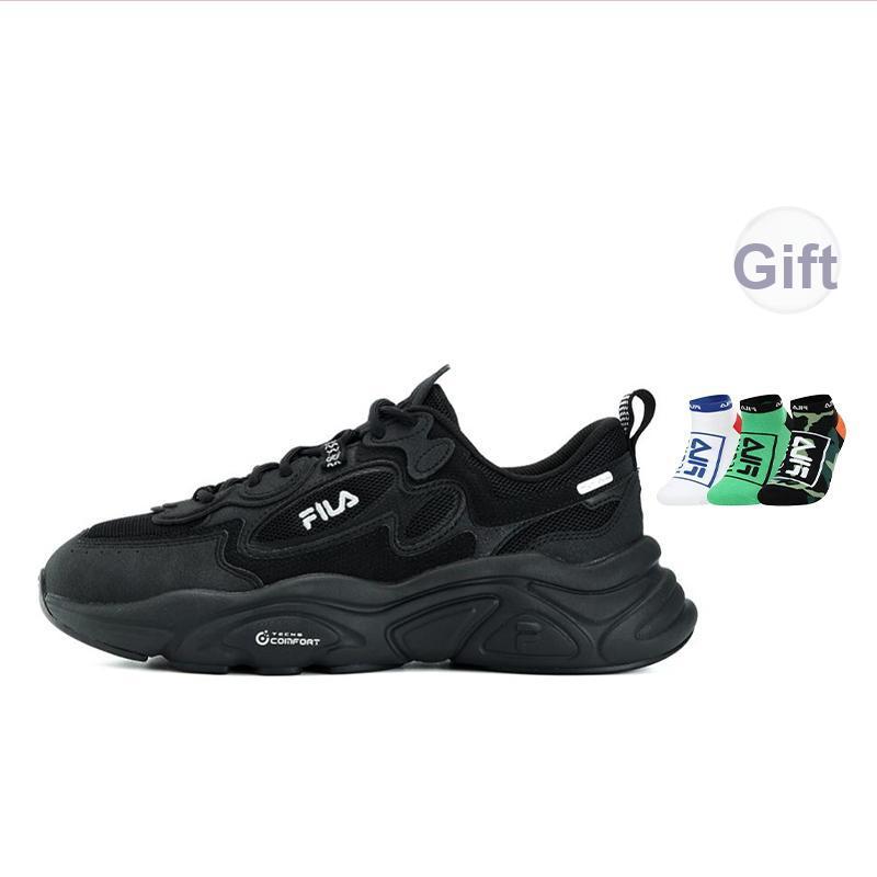 New FILA Running Shoes Low NonSlip Shoes 'Black' F12M332117FBK
