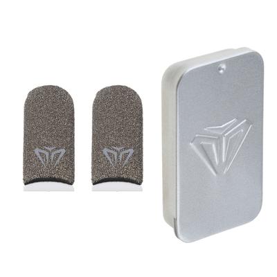 Fingerhülse Schweißfest Atmungsaktiv Fingerabdeckung 1/2 Paar für Handyspiel für Touchscreen Fingerhandschuhe mit Aufbewahrungsbox