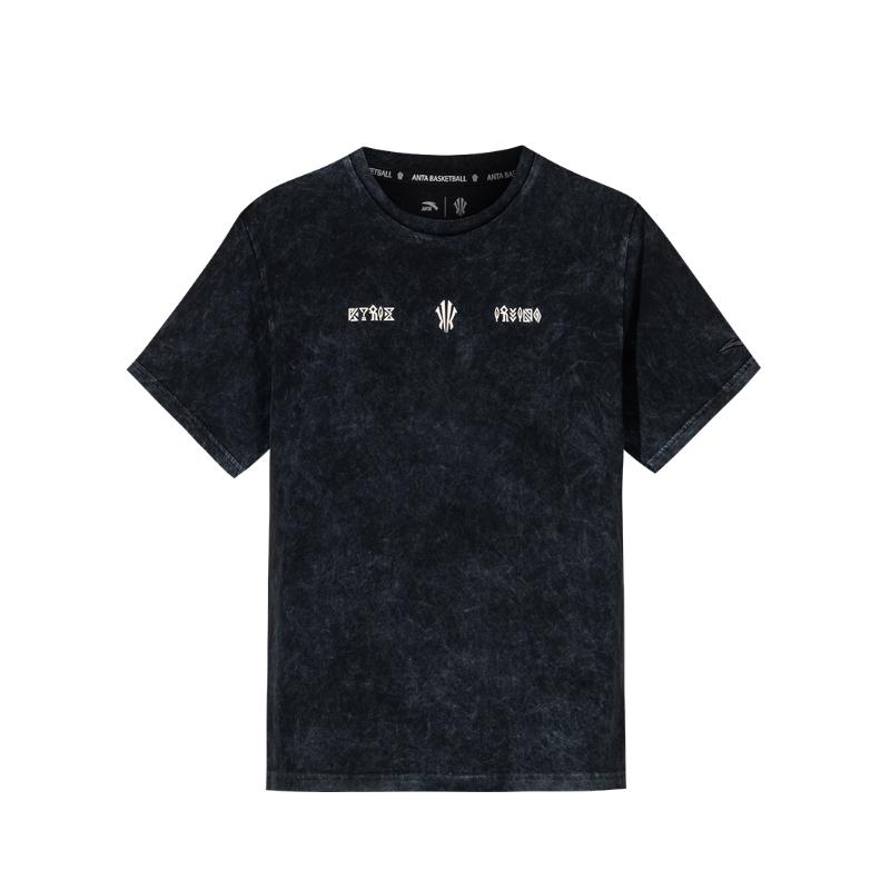 

Anta Kyrie Irving Retro T-Shirt Unisex Tops Basic-Black 172521120-3 S