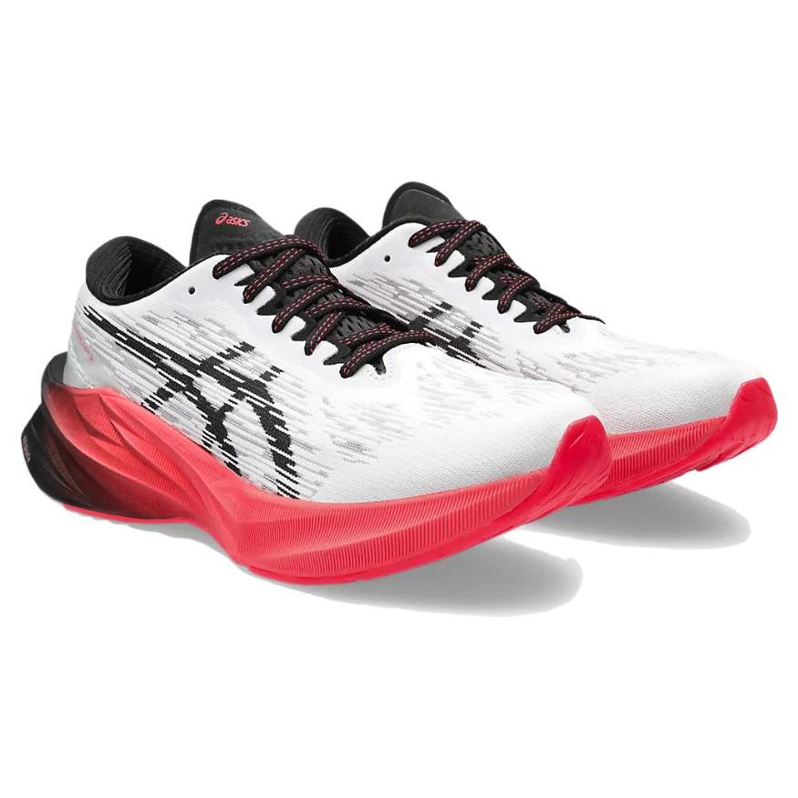 New Asics Novablast 3 'White Black Electric Red' Women's 1012B288-104