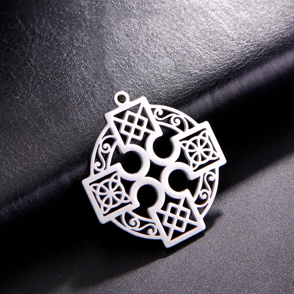 Dawapara Celtics Infinity Knot Pendant for Jewelry Making Triquetra Trinity Knot Chalice Well Irish Stainless Steel Accessories