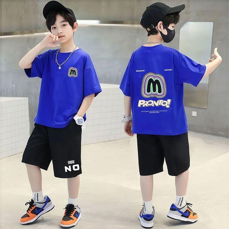 Summer Children's Clothing Sports Short Sleeved Loose New Set