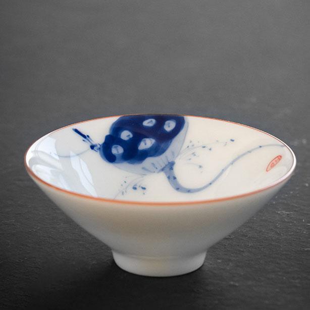 60ml White Porcelain Master Cup Hand Painted Ceramic Tea Cup Bowl Teaware Tea Set Cup Kungfu Teacups Set Small Cone Bowl Chazhan