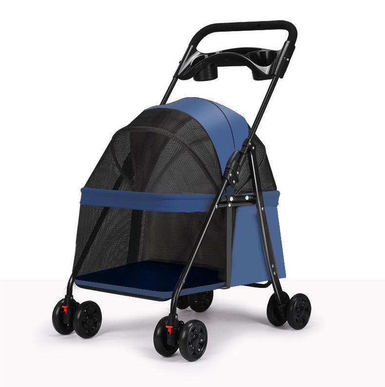 Lightweight Folding Pet Stroller for Cats & Small Dogs