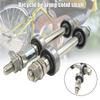 14CM 18CM Bicycle Wheel Hub Axle Front Rear 6000/6200 Bearing Solid Shaft Bicycle Axle Lever Bike Repair Tool Accessories