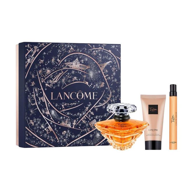 Lancôme Новогодний Лимитированный Набор Женских Духов Brilliant Treasure Парфюм EDP Роза Ландыш 100 мл + 30 мл + 50 мл коричневый