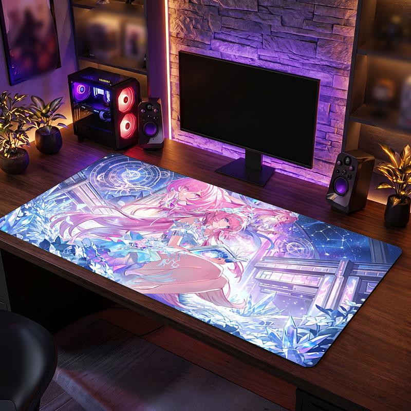 Big Mouse PadHonkai Star Rail Extended Soft Desk Mat Gaming Office Computer Table Decor Mat