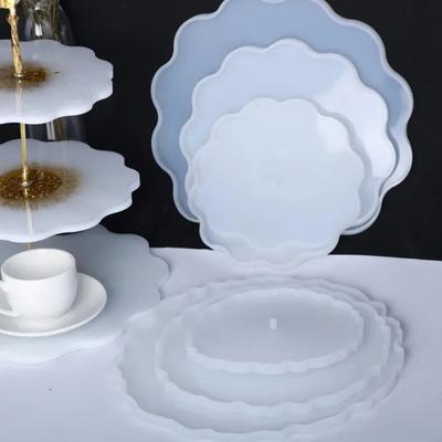 DIY Kristall Silikonform Dreischichtige Obstplatte Teeplatte Untersetzerform Für Resin Art Heimdekoration