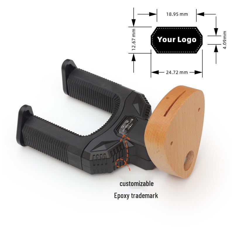 Beech Wood Guitar Hanger Wall Mount with Gravity Lock for Acoustic & Electric Instruments