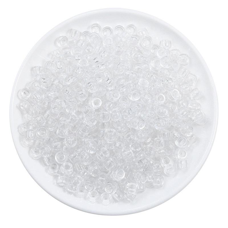 Handmade Bracelet Beads Acrylic Large Hole Barrel Beads Pony Beads Weaving Handmade Diy Bracelet Plastic Beads Jewelry Accessories Beads Loose Beads