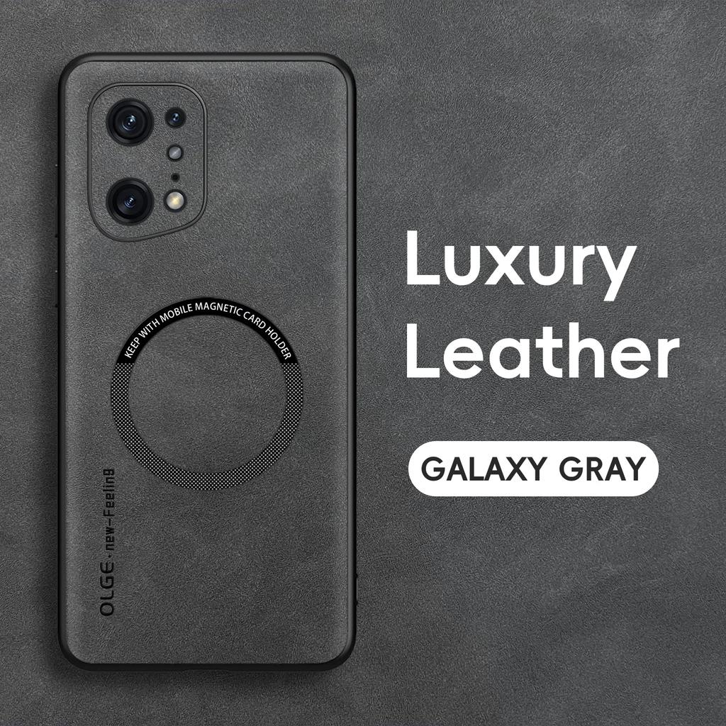 Magnetic Retro Leather Soft Case For OPPO Find X5 Pro X5Pro Wireless Charging Phone Case Cover