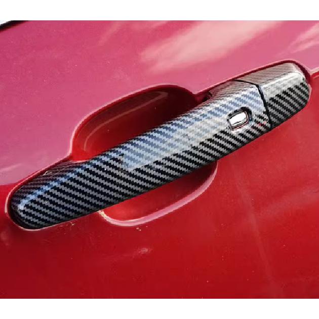 Carbon Fiber Door Handles Cover Trim For Chevrolet Colorado -2025