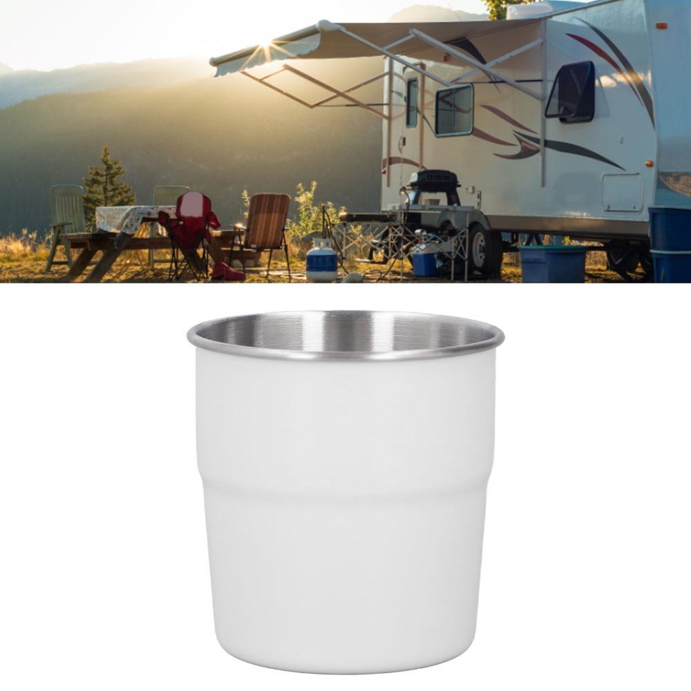 

Black Stainless Steel Cup 320ml Capacity Coffee Mug Small Size Drinking Cup Home Use