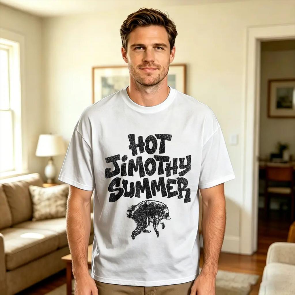 Jimothy The Ballard Seattle Raccoon T Shirt Trending T Shirts Short Sleeve Funny Tops Summer Cotton Plus Size 5xl Clothes