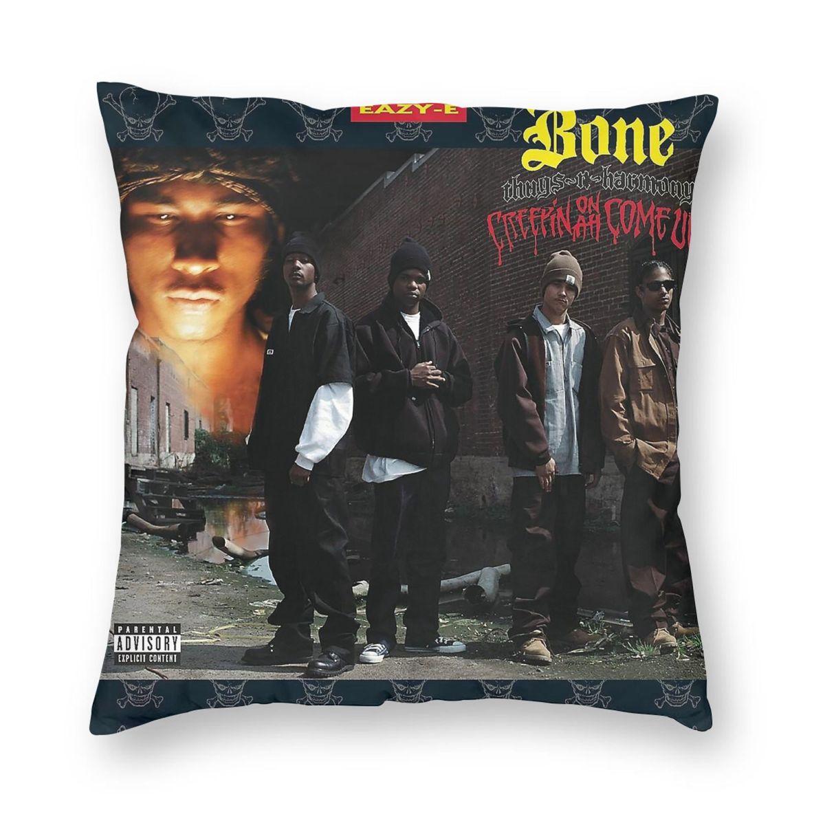 Bone ThugsnHarmony Creepin On Ah Come Up Square Pillowcase Polyester Linen Velvet Printed Zip Decor Sofa Seater Cover x 30x30cm