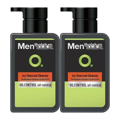 Mentholatum Men's Ice Cool Active Carbon Facial Cleanser (2x150ml)