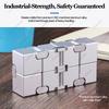 Edc German Cube Premium Aluminum Alloy Fidget Toy Pocket-Sized Infinity Flip Cube Gadget Stress Anxiety Relief For Adults Kids