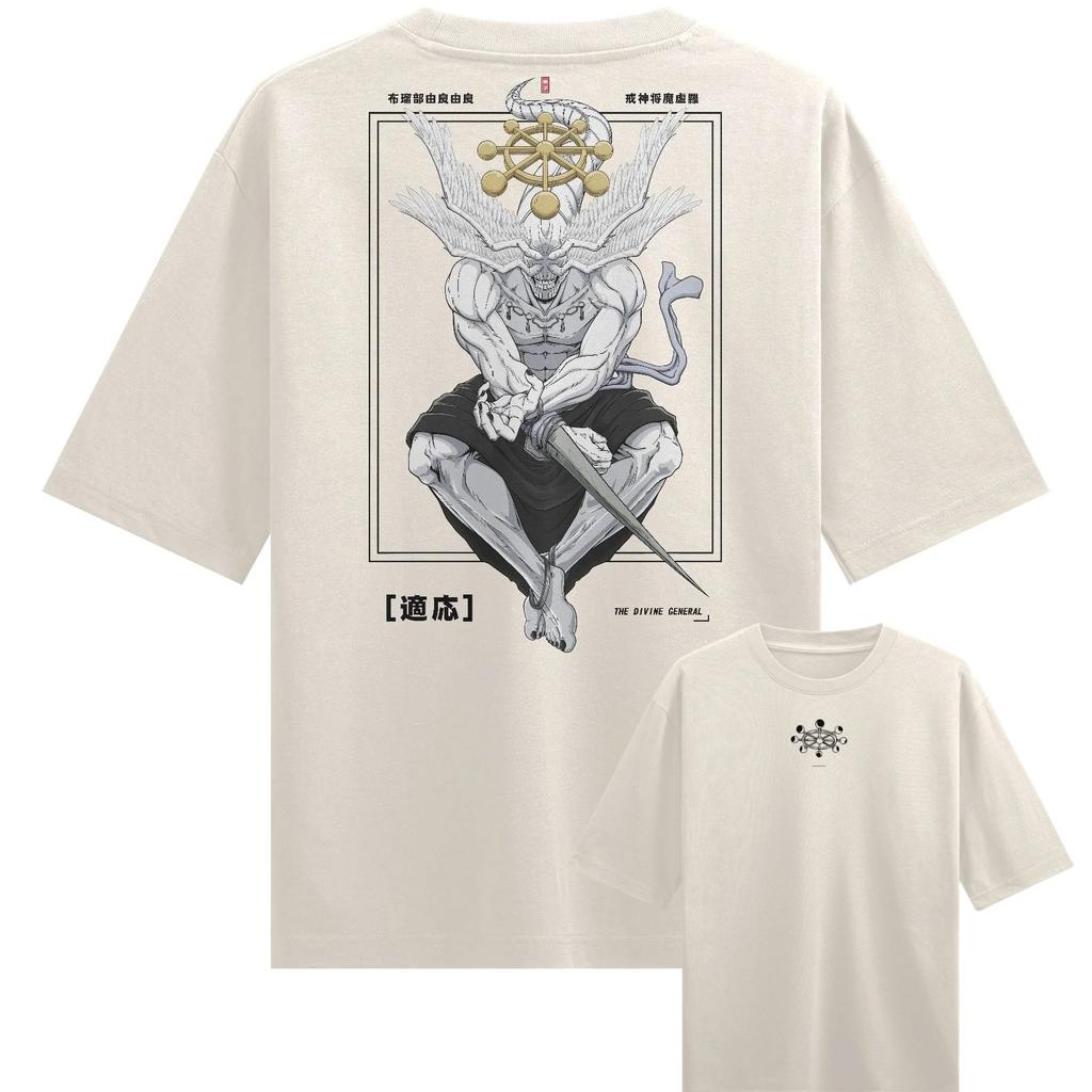 Mahoraga DIVINE Anime Jujutsu Kaisen Graphic TShirt 100Cotton Oversized Shirt Unisex Y2k Unisex Short Sleeve ONeck High Quality