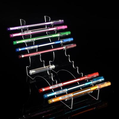 Clear Acrylic Pen and Pencil Display Stand with Customization Options