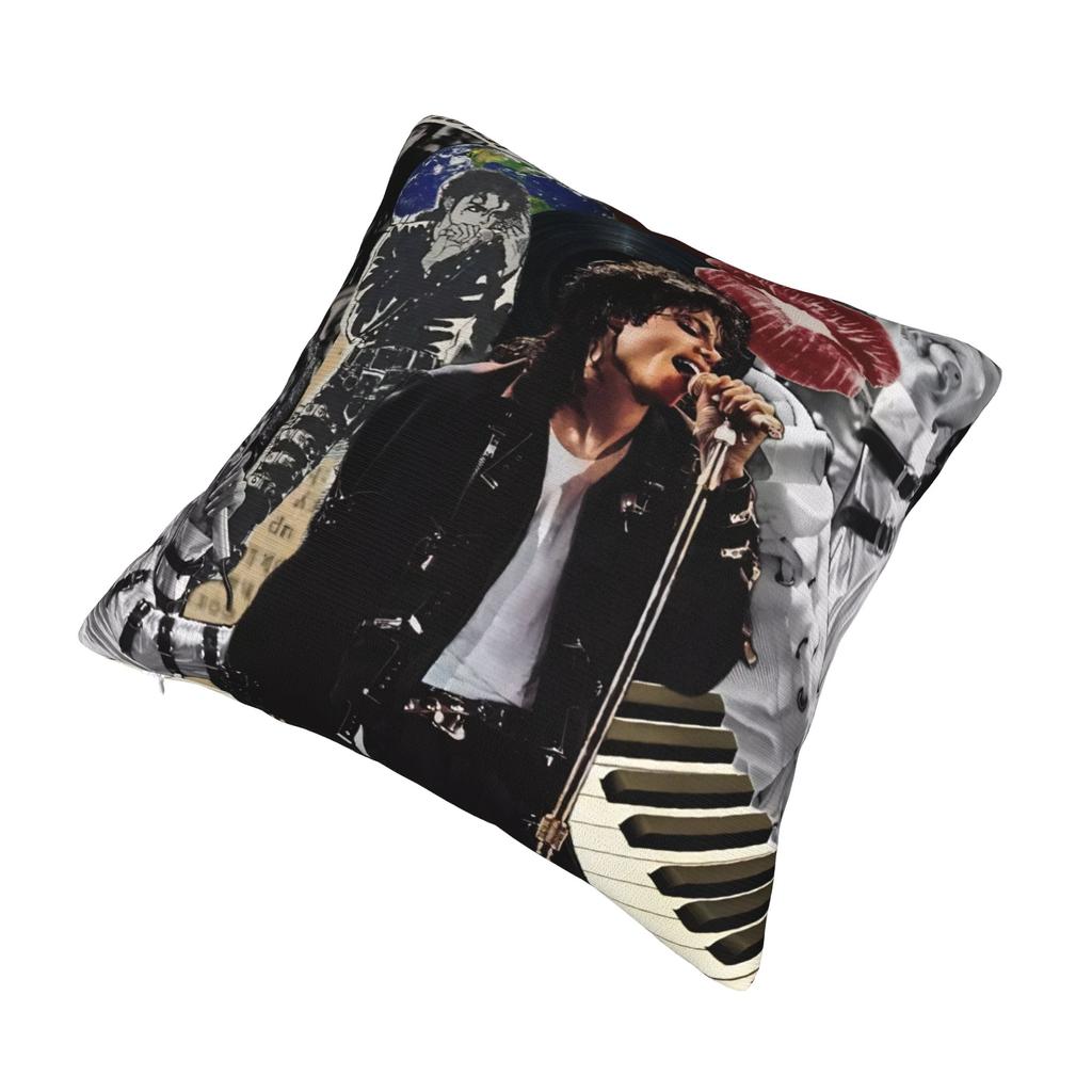 Mj Michael Jackson Pillowcase Printing Polyester Cushion Cover Decorative Pillow Case Cover Seat Square 40X40Cm