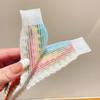 Knitting Colorful Flower Print Velcro Headband For Women Girls Sweet Hair Ornament Headwear Hair Band Hair Accessories