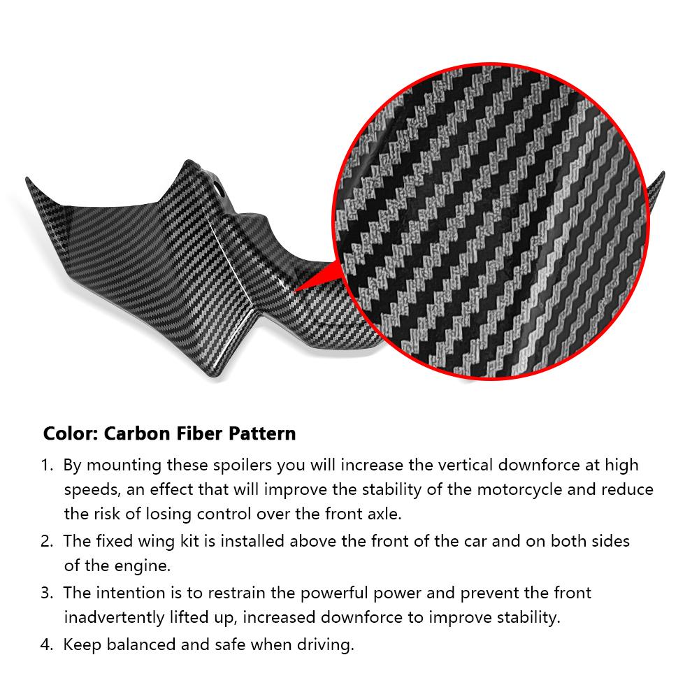 For MT-07 SP MT07 2021-2024Motorcycle Accessories Sport mt07 mt07 SP Downforce Naked Forntal Spoilers Aerodynamic Wing Deflector