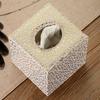 European Wooden Tissue Box Dining Table Napkin Holder Living Room Decorative Tissues Organizer Home Decoration Napkins Boxes