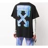 OFF WHITE Marker Blue Arrows Oversized Tee OMAA038E20JER0021045