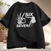 Funny Skeleton Hands T Shirt 67 Halloween TShirt Six Seven Couples Tee Men Women Cotton Short Sleeve Tshirt Vintage Clothing