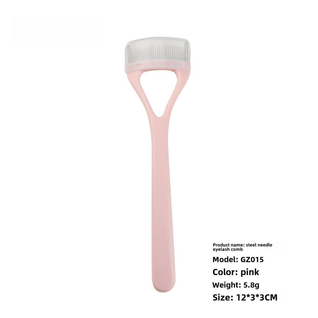 Wimpernkamm- und Augenbrauenbürsten-Werkzeugset aus Edelstahl