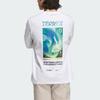 Adidas X National Geographic Collaboration Tech Tee Outdoor Quick-Dry Sports Letter Print Round Neck Long Sleeve T-Shirt Men Tops White IL8976