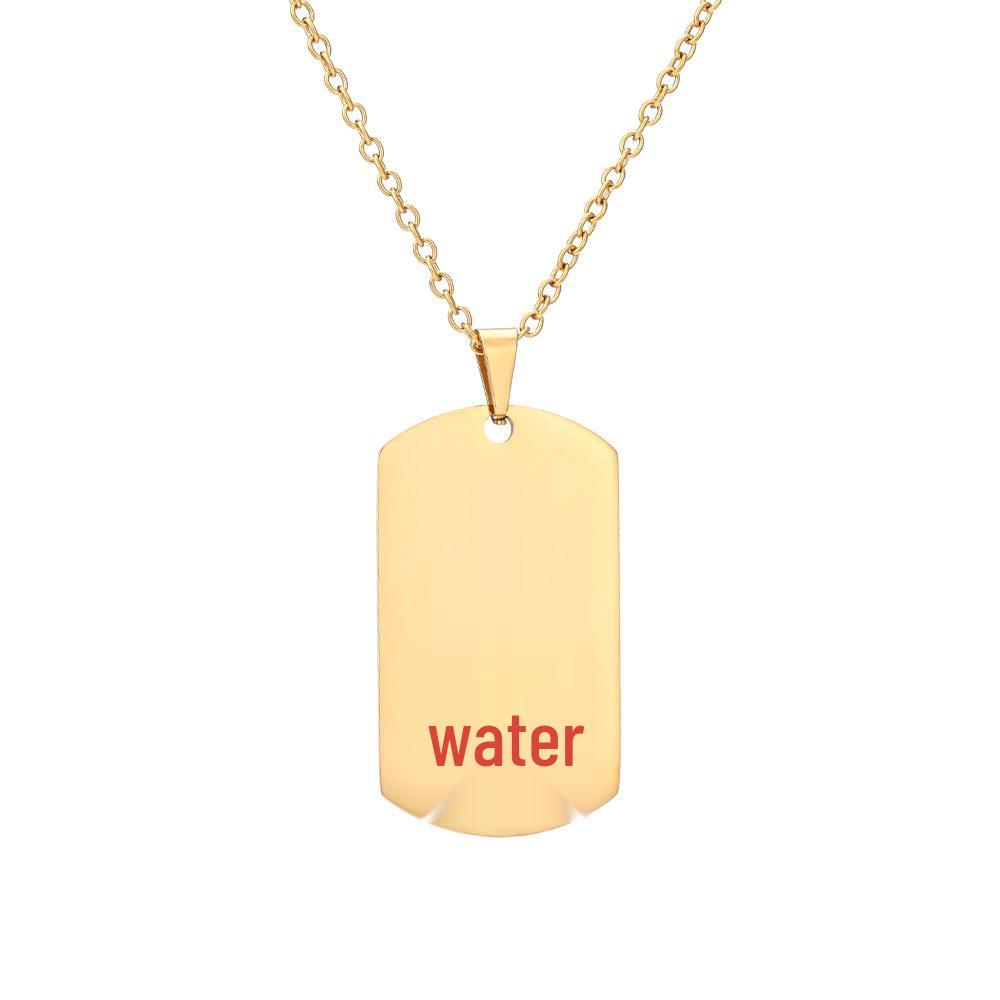 Military Medical Tag Necklace - International Nurses Day Stainless Steel Pendant Jewelry