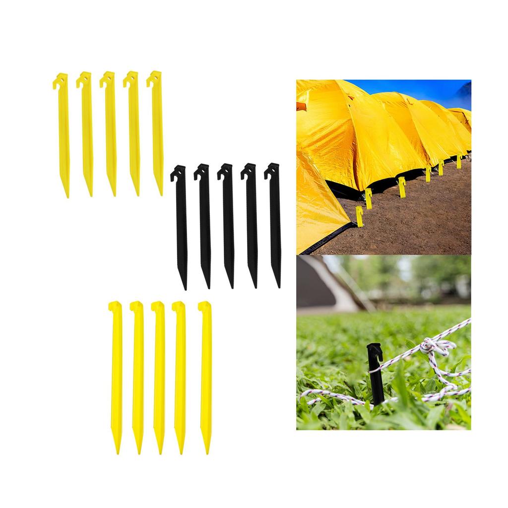 5 Pieces Tent Stakes Camping Pegs Tarp Durable Tent Pegs Awning Shelter Tent