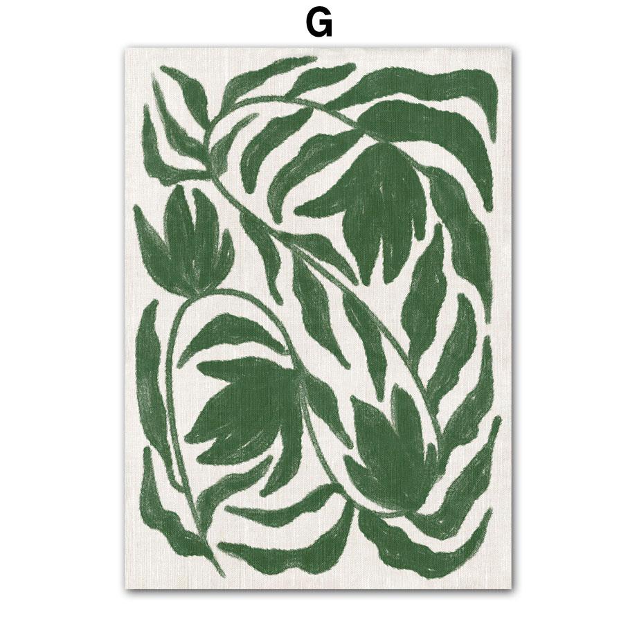 Bohemia Sea Car Vase Leaves Plants Abstract Landscape Poster And Prints Wall Art Canvas Painting Pictures For Living Room Decor