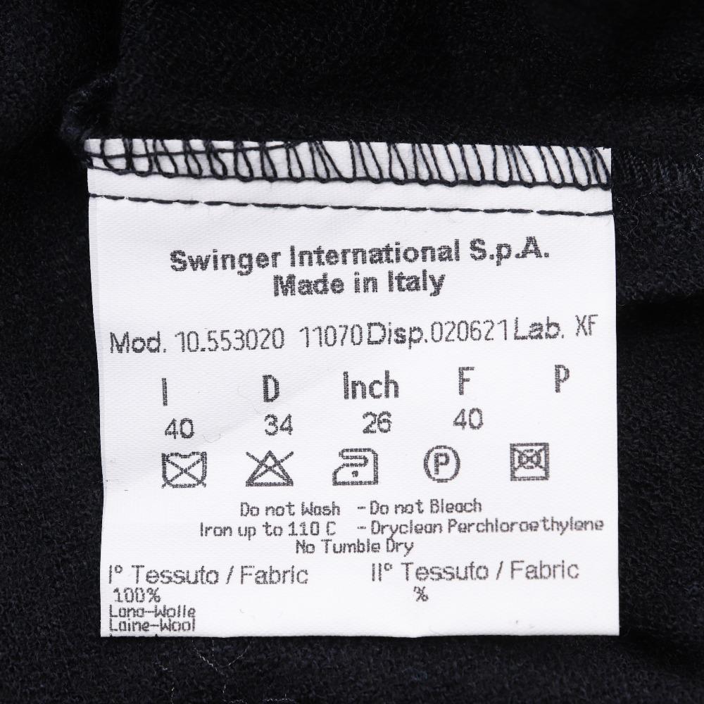 Fendi Zucca Long Sleeve Shirt Black Wool Women Used