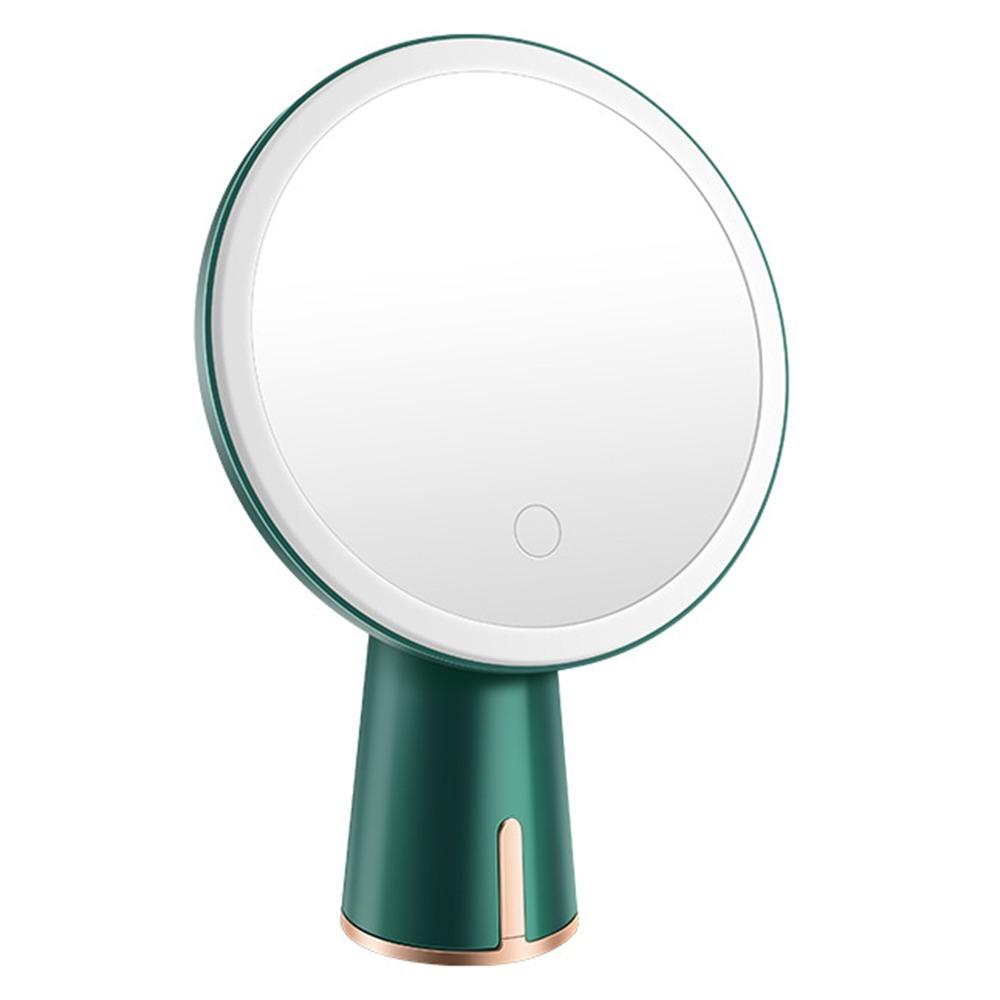 

4K Silver Plated Vanity Mirror 3 Brightness Settings Adjustable Beauty Mirrors Gift for Women зелений