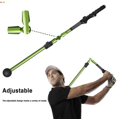 Upgrade Golf Corrector Foldable Motion Posture Corrector Telescopic Swing Stick Swing Exerciser