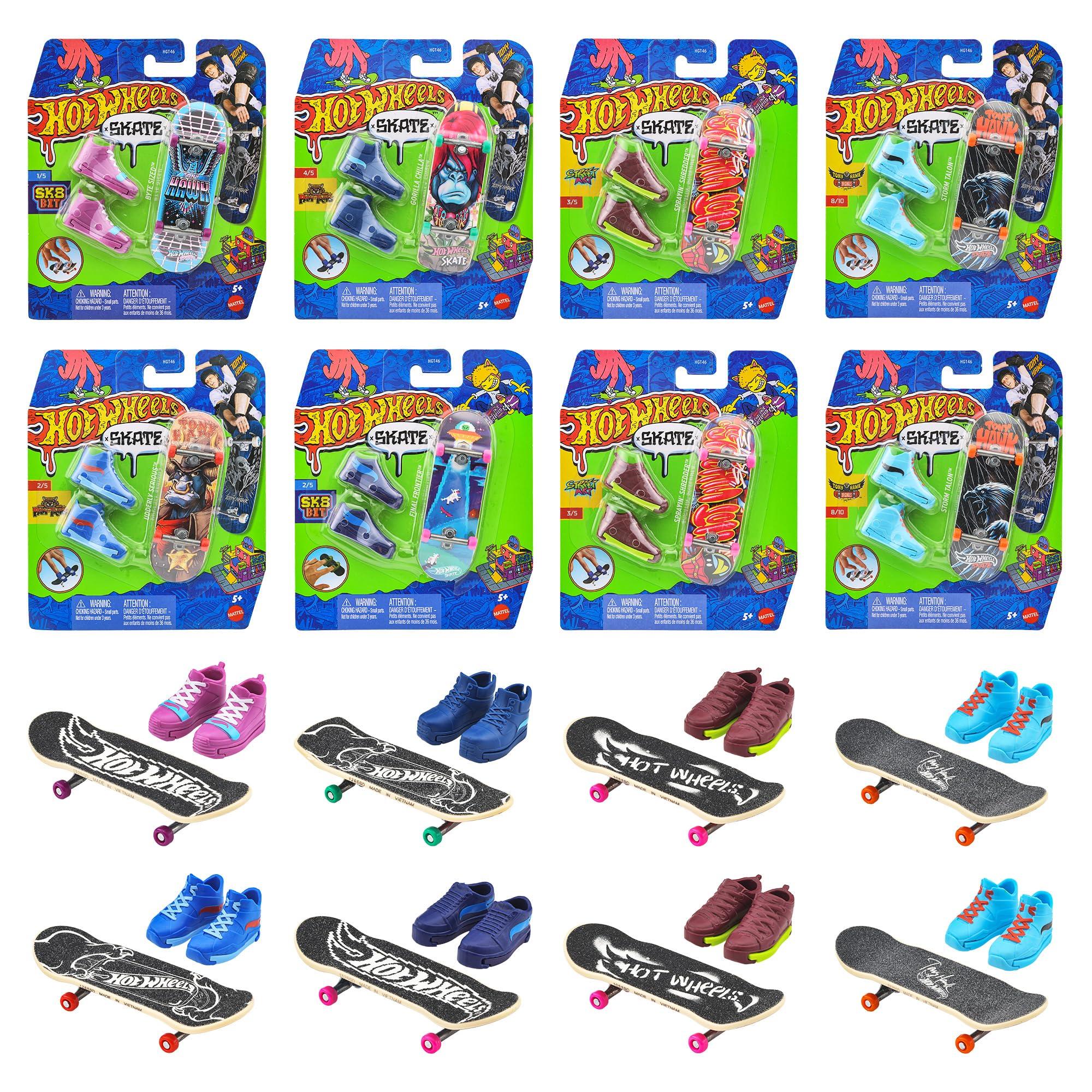 

Hot Wheels Skate Basic Series Assorted Vehicle 16 Finger Skates with Box Ages Toys, Shoes, Set, 5+, Multi-Purpose, 987G-HGT46