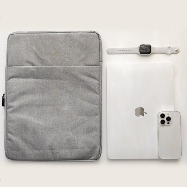 Rutom MacBook Samsung LG Gram Laptop Pouch Bag Canvas Single Pocket, Black