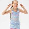 Yudong Girls' Faux Two-Piece Mesh Sports Vest