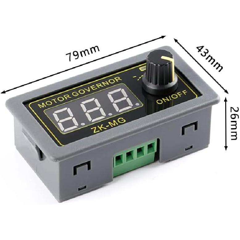 2Pcs ZK-MG PWM Motor Driver DC 5V 12V 24V Motor Speed Controller Adjustable Speed Regulator Digital Encoder Duty Cycle Frequency Housing with